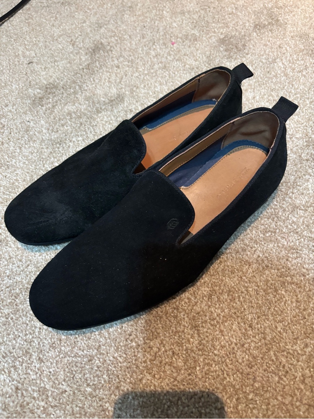 Men's black loafers